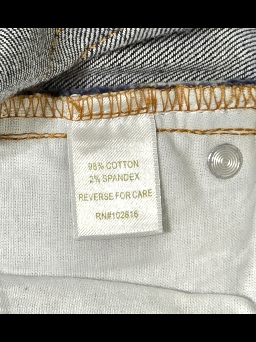 Garnet Hill Dark Wash Straight-Leg Jeans - Picture 4 of 4